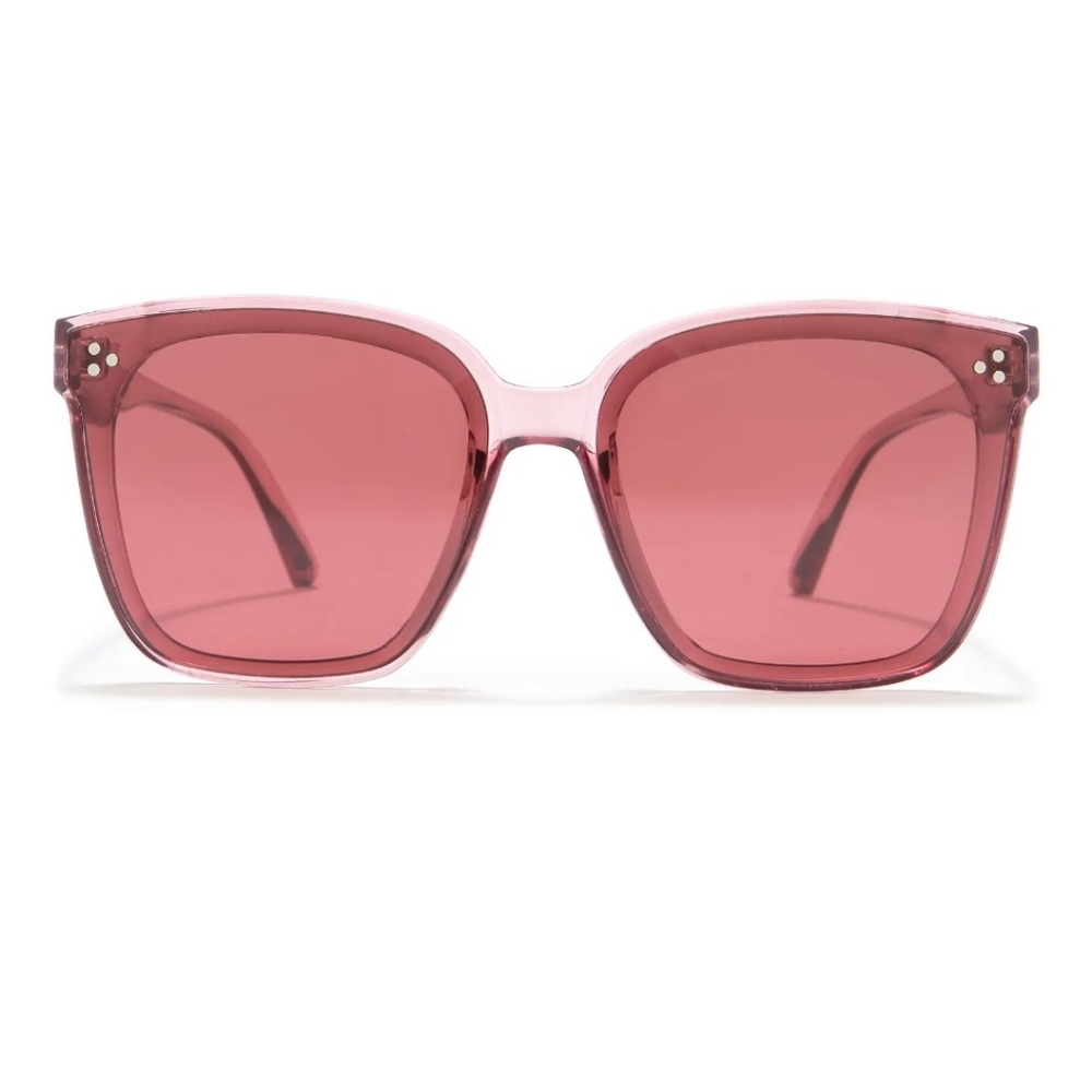 Pink 62mm Oversized Sunglasses